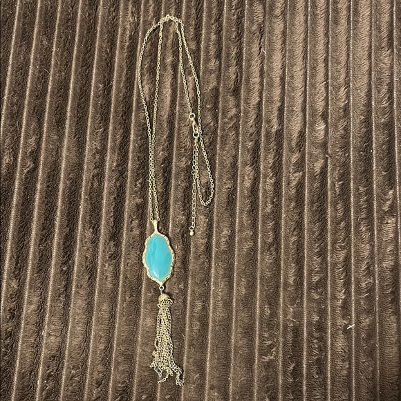 Target Jewelry - Target Blue and Gold Necklace with Dainty Chain
